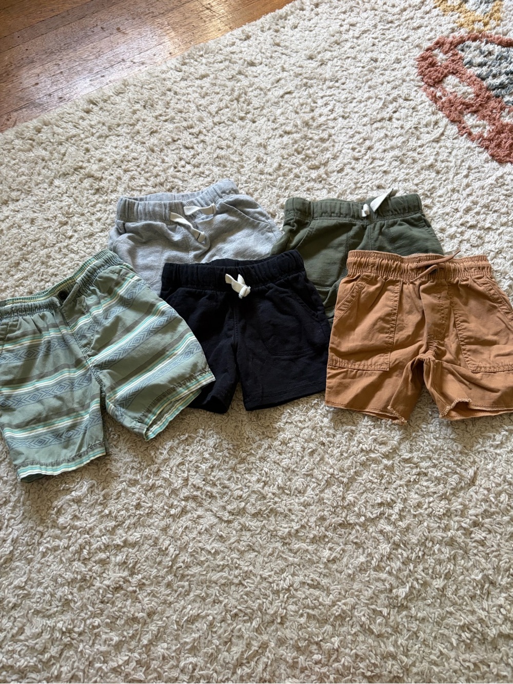 Carters Toddler 2t Elastic Waist Shorts - Assorted Colors